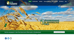Desktop Screenshot of kornbrennerei-warnecke.de